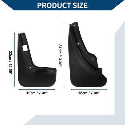 Mud Flaps Splash Guards Set for Mercedes-Benz C Class (2007-2011)