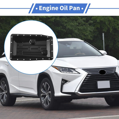Engine Oil Pan for Lexus GX470 2004-2009 Aluminum Alloy Black
