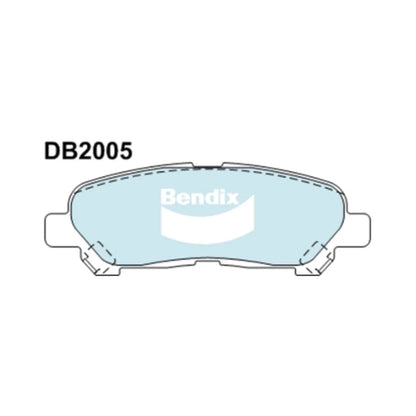 HD Rear Disc Brake Pads Set for Toyota Kluger GSU40R GSU45R 2GR-FE 07~14