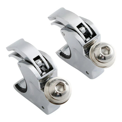4PCS 39mm Front Fork Windscreen Clamps for Harley Sportster Dyna Super Glide