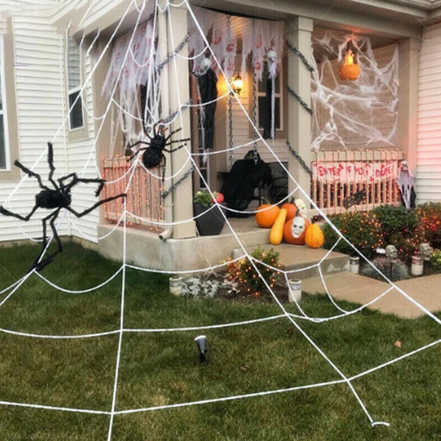 Spider Web Decoration for Halloween Home Bar KTV Wall Scene