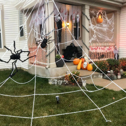 Spider Web Decoration for Halloween Home Bar KTV Wall Scene