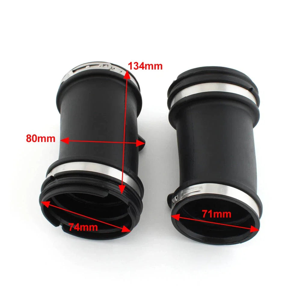 Black L&R Air Intake Filter Cleaner Suction Pipe Ducts for BMW R1200 GS (2004-2012)