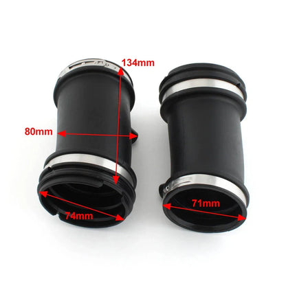Black L&R Air Intake Filter Cleaner Suction Pipe Ducts for BMW R1200 GS (2004-2012)