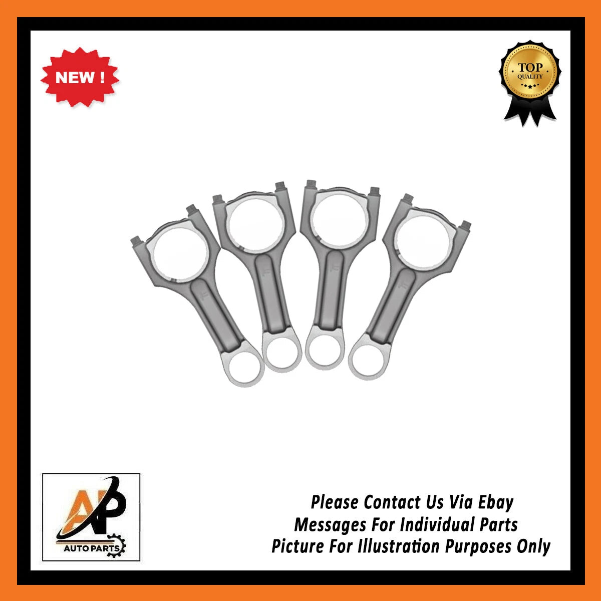 Connecting Rods Set Replacement for BMW 2.0D 3.0 B47 N47 (2011–2018)