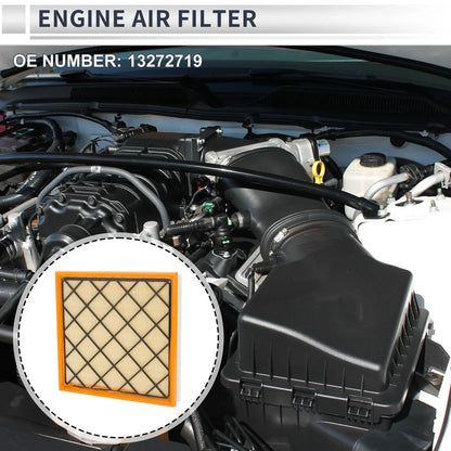Car Engine Air Filter for Chevrolet Cruze (2011-2016) - 1 x Long Life Filter