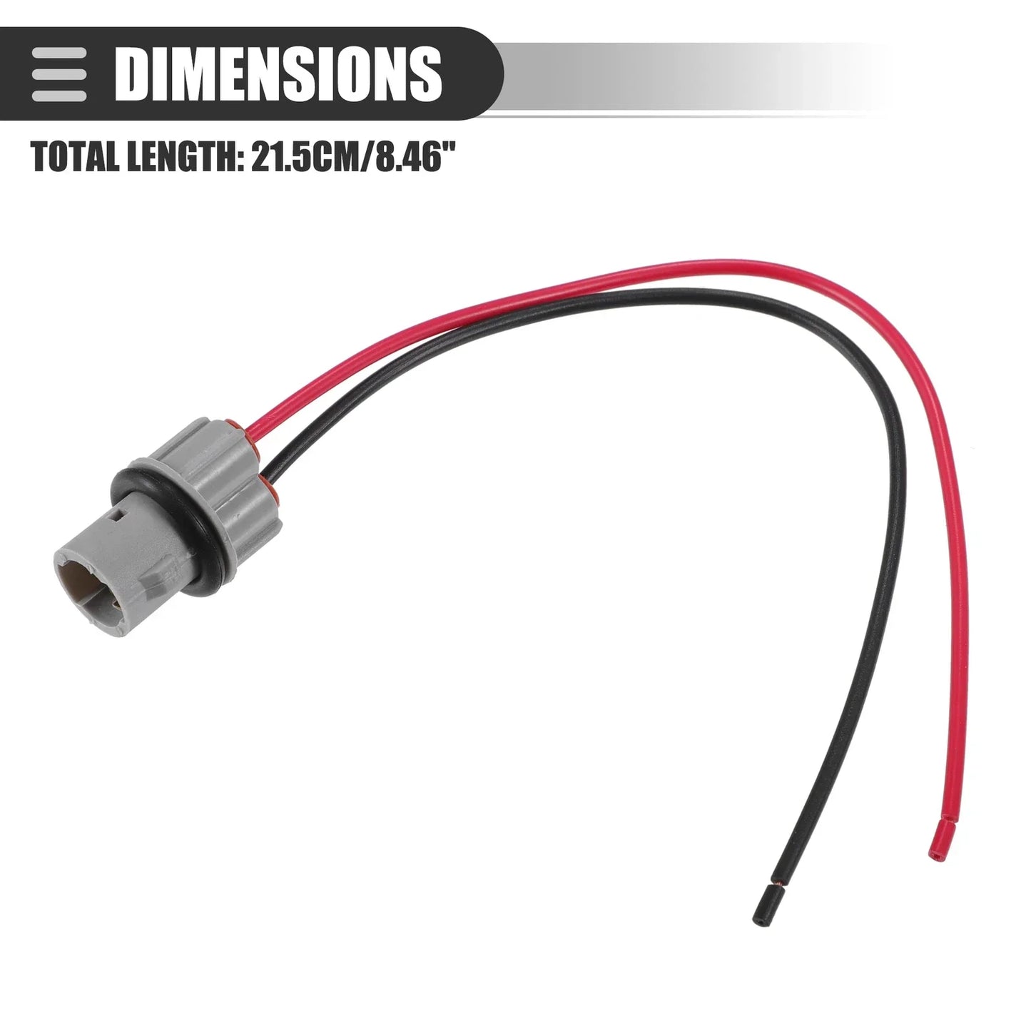 Set Side Marker Light Bulb Socket Wire Harness for Mercedes-Benz C250 (2012-2015)