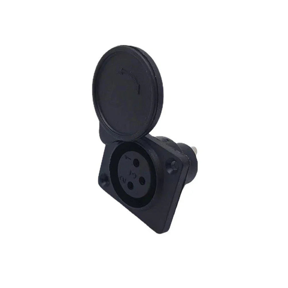 ABS Plastic Shell XLR 3-pin Socket Charging Port for Auto Make Model