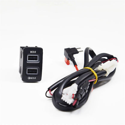 18W Dual-USB QC3.0 Fast Car Charger for Honda Acura Civic (2016-2023)