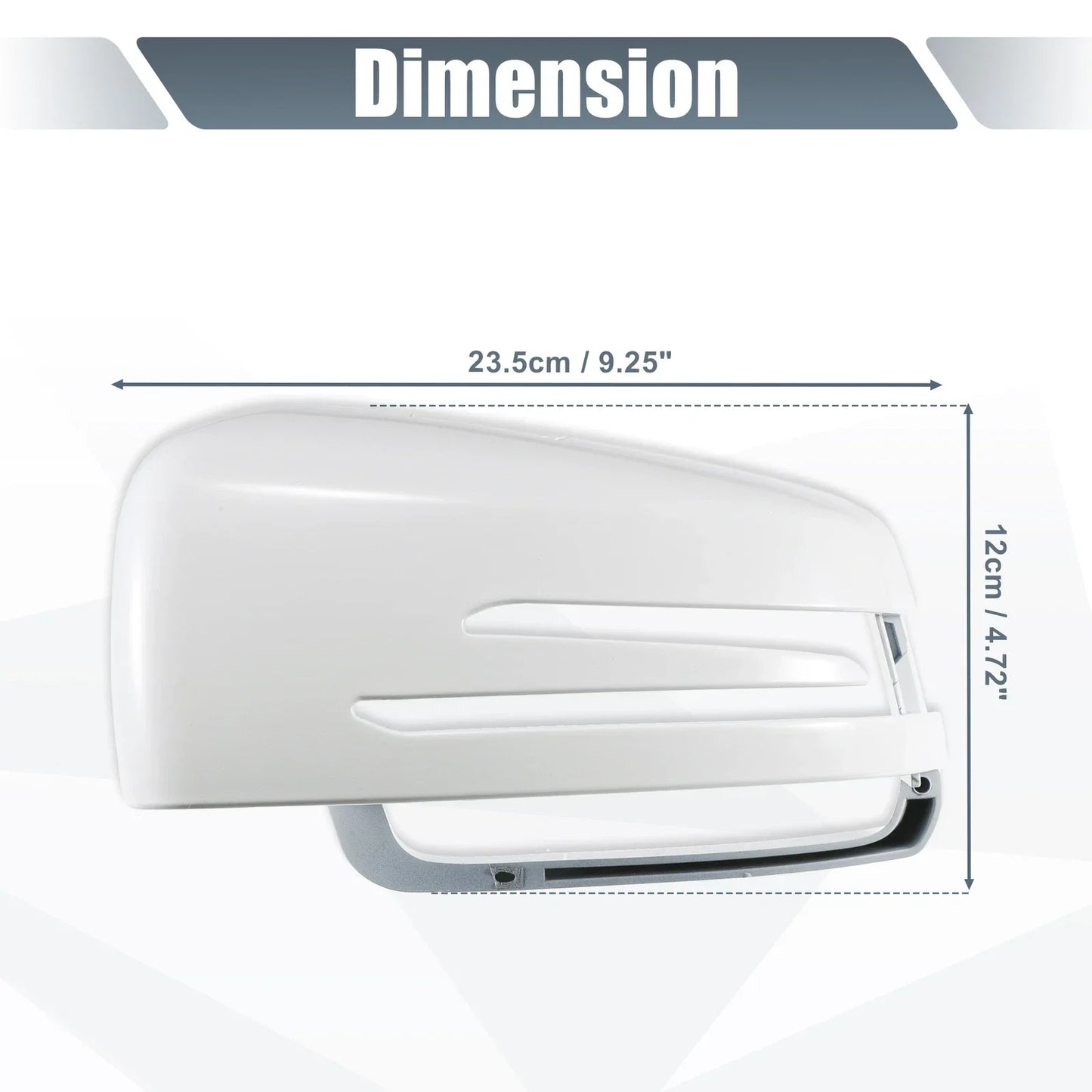 Left Mirror Cover Cap White for Mercedes Benz A Class B Class C Class E Class