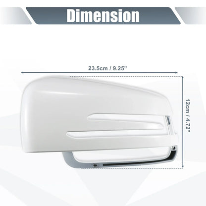 Left Mirror Cover Cap White for Mercedes Benz A Class B Class C Class E Class