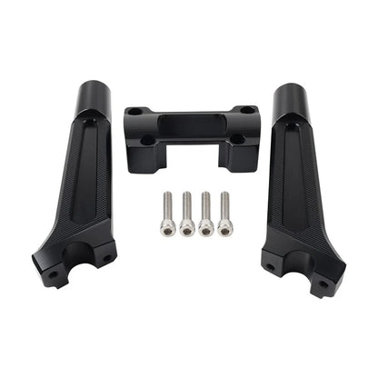 Black 8" Pullback Handlebar Riser for Harley Dyna M8 Softail Street Bob (2018-2021)