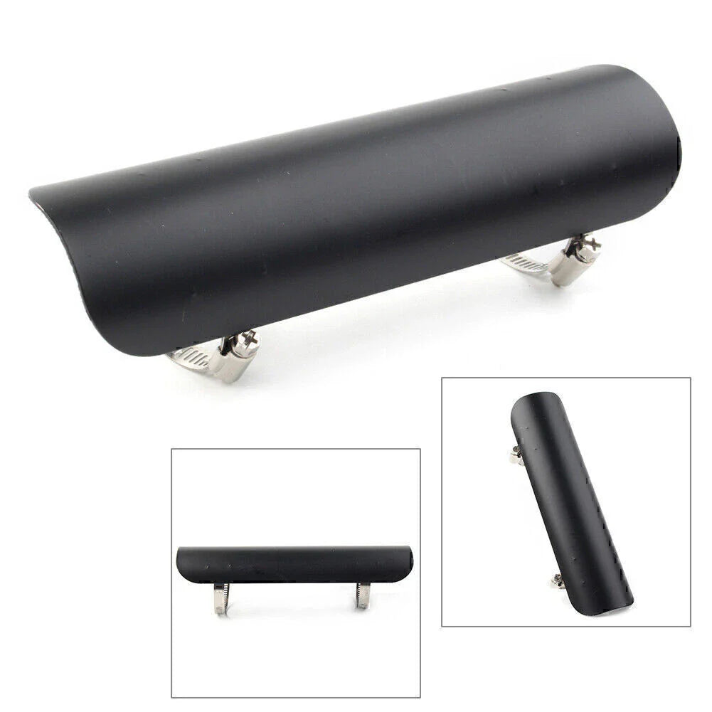 Black Exhaust Muffler Heat Shield Cover for Harley Motorcycle