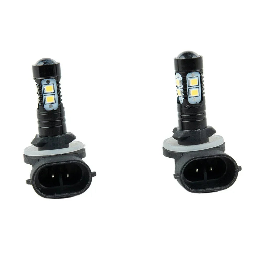 2 x LED Fog Driving Lights 50W 1200LM 6500K White Model