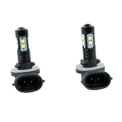 2 x LED Fog Driving Lights 50W 1200LM 6500K White Model