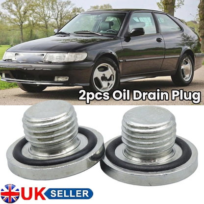 Engine Oil Sump Drain Plug Bolt Kit with Gasket for SAAB 9-3 (1998–2015)