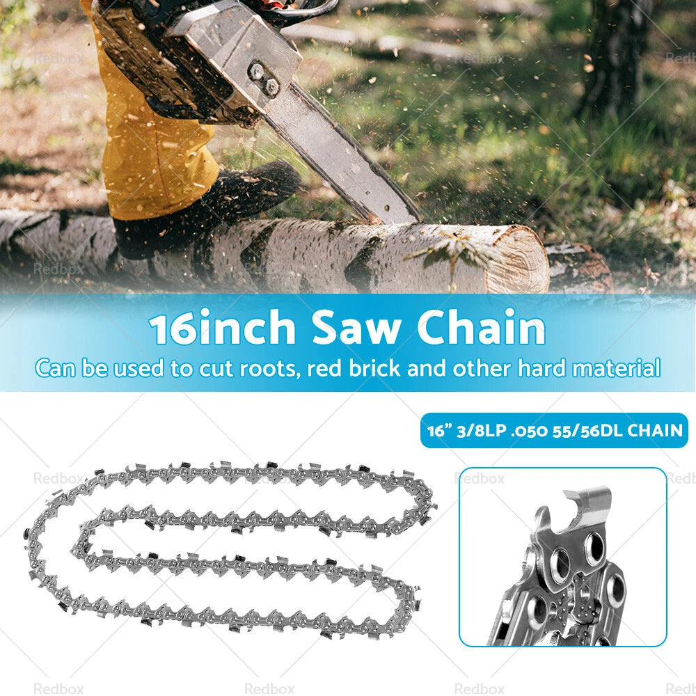 16" 3/8LP .050 55/56DL Tungsten Carbide Chainsaw Chain for Various Saws