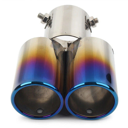 Stainless Steel Dual Exhaust Pipe Tail Muffler Tips for Car Accessories