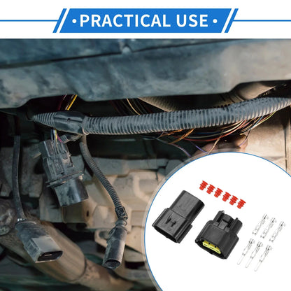 3 Pin Engine Exhaust Air Pressure Sensor Connector Plug for Hyundai