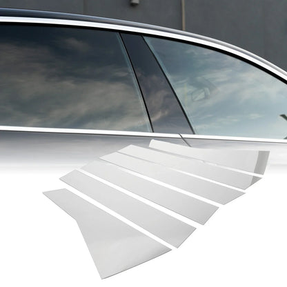 6 x Car Pillar Window Trim Covers for Honda CR-V (2017-2022) Chrome Silver Tone