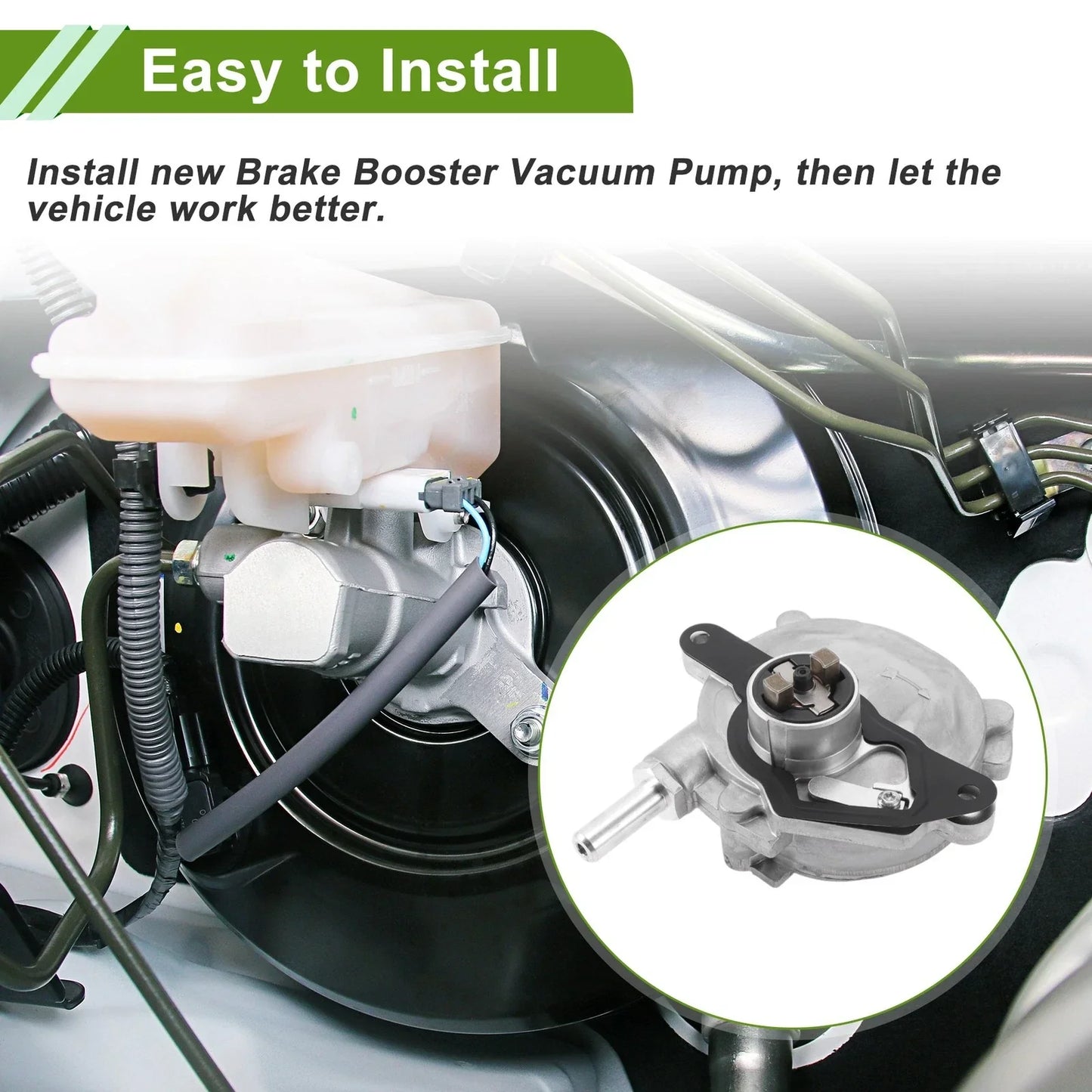 Brake Vacuum Pump for Mercedes-Benz CLK200 (2002-2008) 1 x Unit