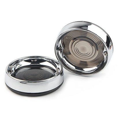 Smoke Lens Turn Signal Bezels & Trim Rings for Harley Touring Road King (2009-2023)
