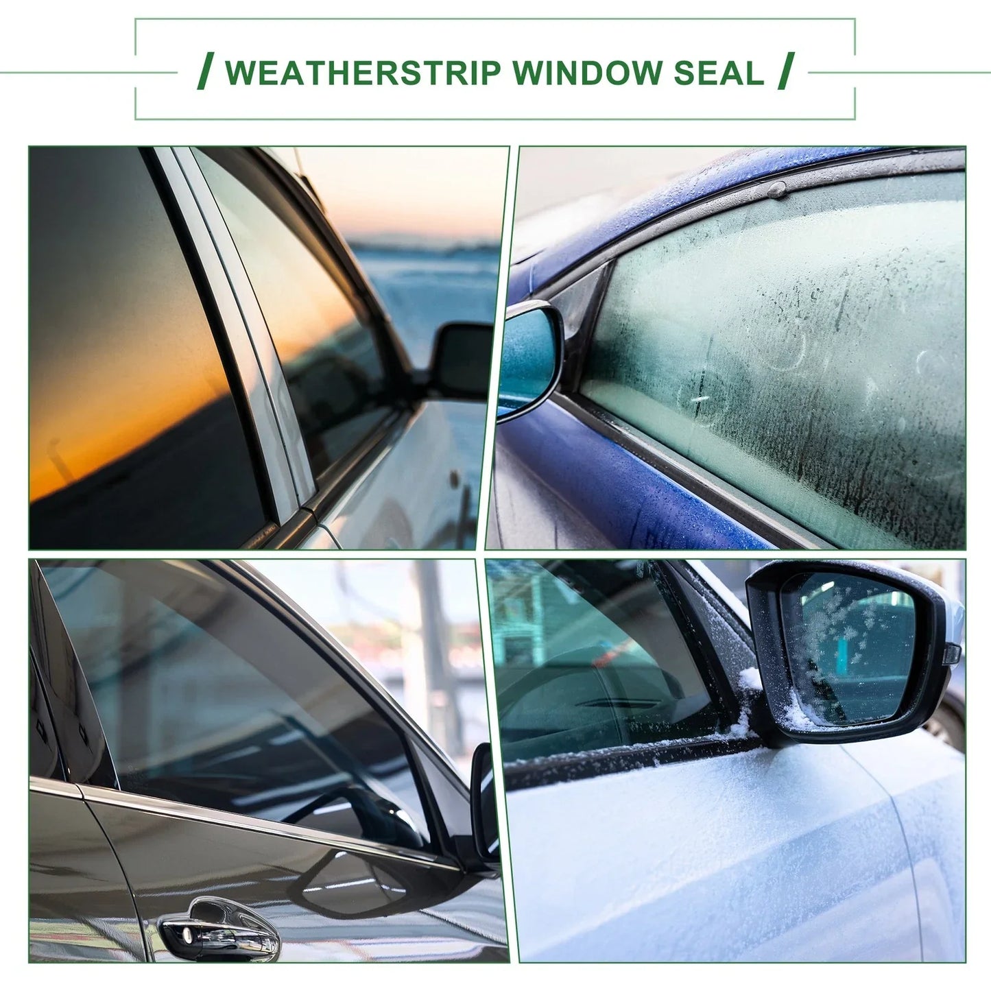 4 x Weatherstrip Window Seal for Honda CR-V (2012-2016) PVC