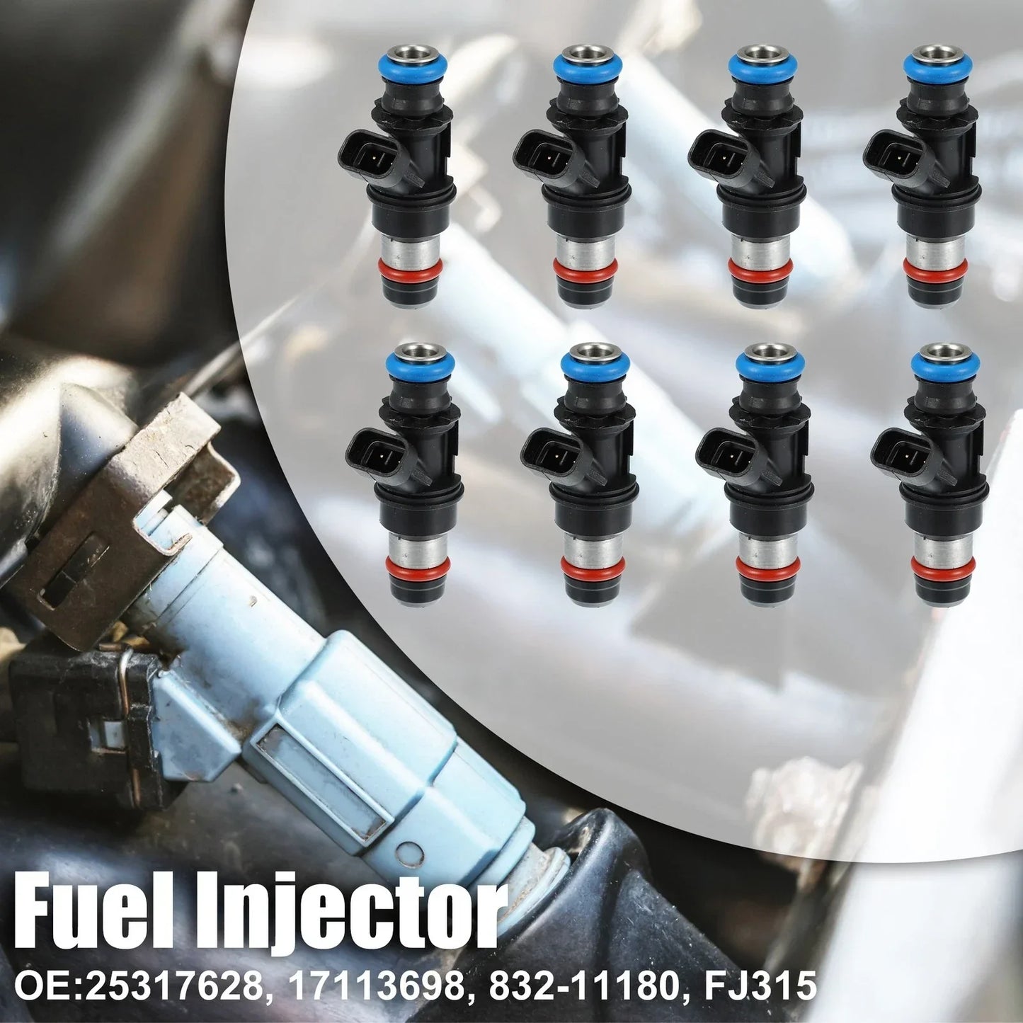 8 x Fuel Injectors for Chevy Silverado 1500 2500 3500 HD 6.0L (2001-2006)