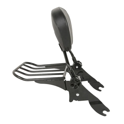 Detachable Backrest Sissy Bar & Luggage Rack for Harley Touring (2009-2025)