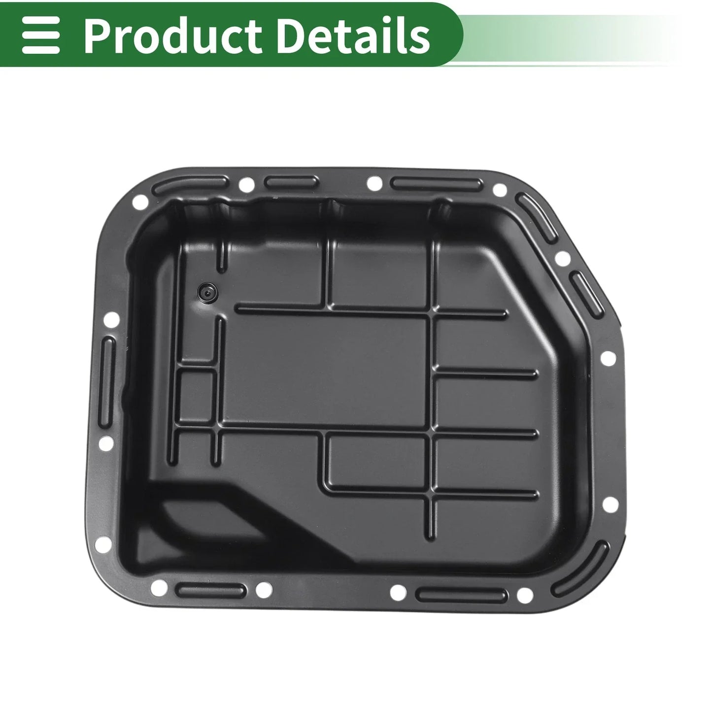 Engine Oil Pan for Dodge Ram 1500 1996-2001 - 1 x No.52118779AB, Iron Black