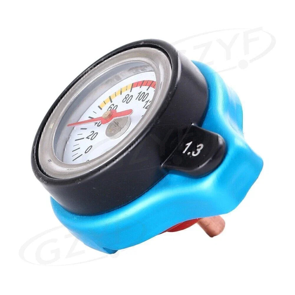 3BAR Racing Thermostatic Radiator Cap Cover for Car - Blue