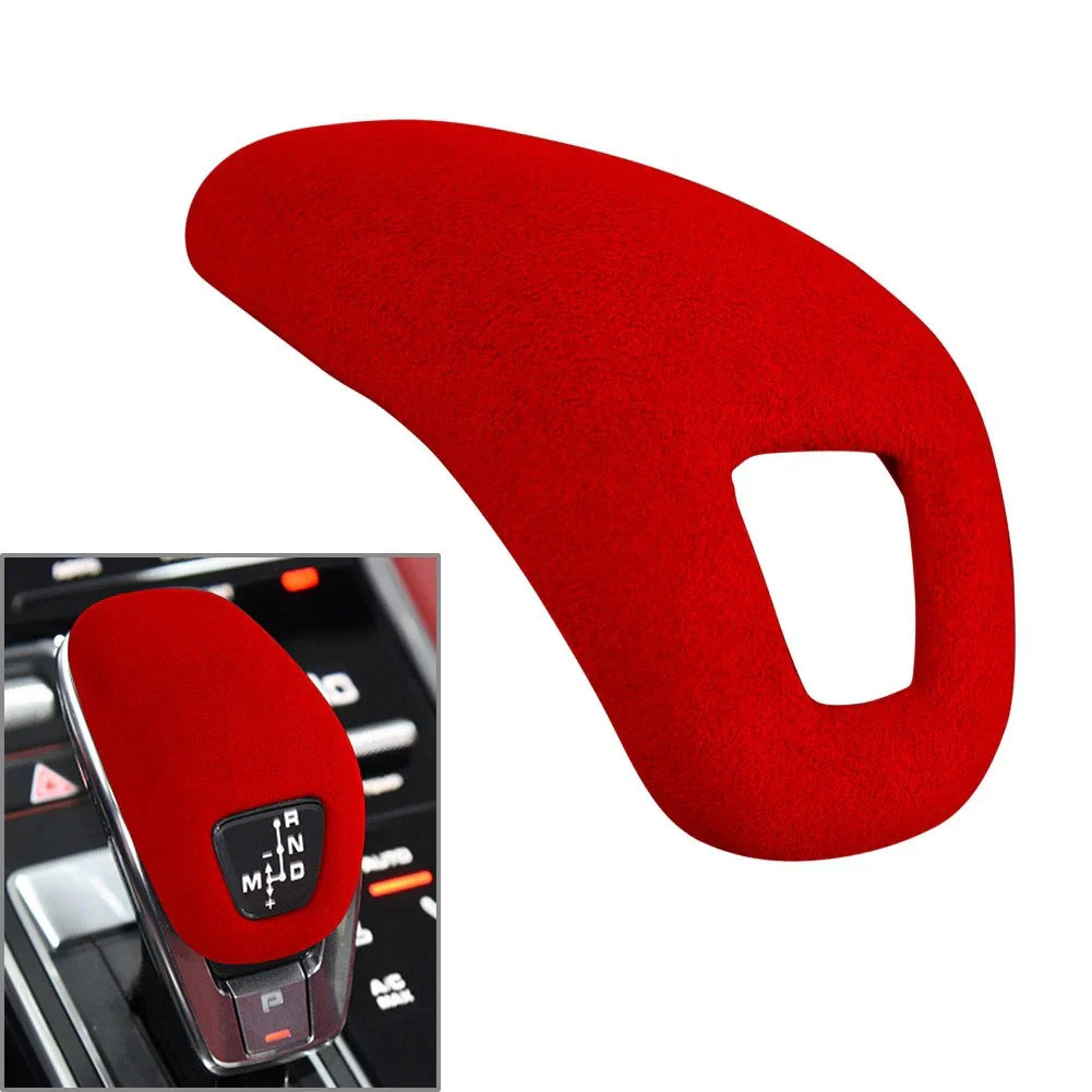 Red Center Console Gear Shift Knob Cover Trim for Porsche Cayenne (2018-2025)
