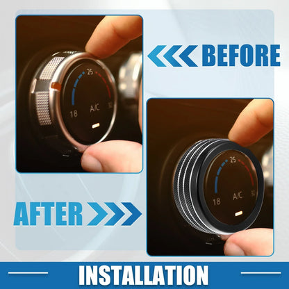 AC Radio Switch Knob Cover Decals for Dodge Durango 2017-2020 (Set of 3)