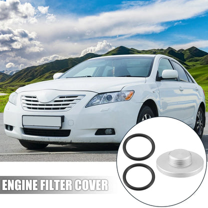 Black Engine Oil Filter Cap Cover for Toyota Lexus (2000-2023)