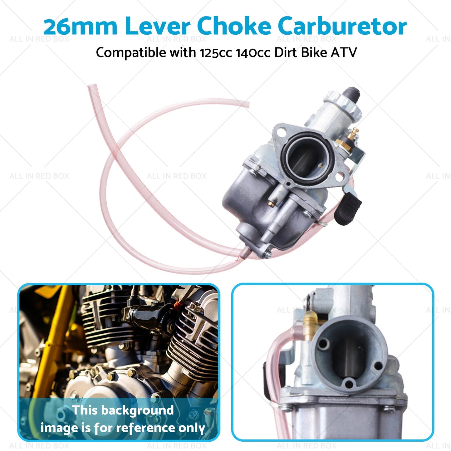 26mm Carburetor for 125cc 140cc Dirt Bike ATV