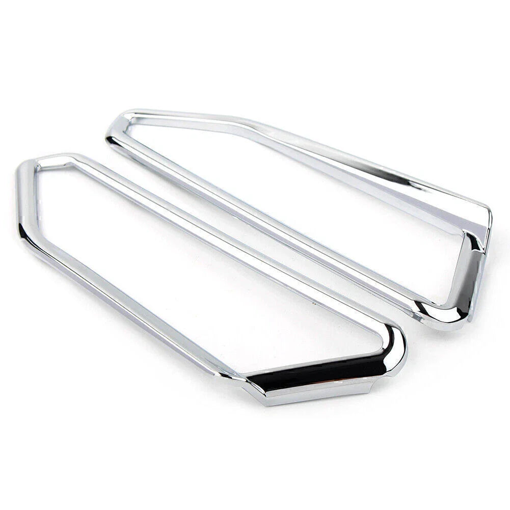 Motor Gloss Chrome Front Light Trim Accents for Honda Goldwing GL1800 (2018-2023)