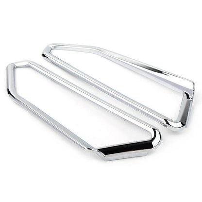 Motor Gloss Chrome Front Light Trim Accents for Honda Goldwing GL1800 (2018-2023)