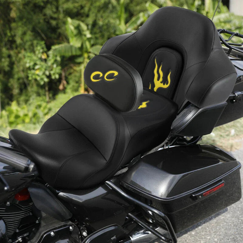 Driver Passenger Seat & Backrests for Harley Touring CVO Road Glide (2014-2023)