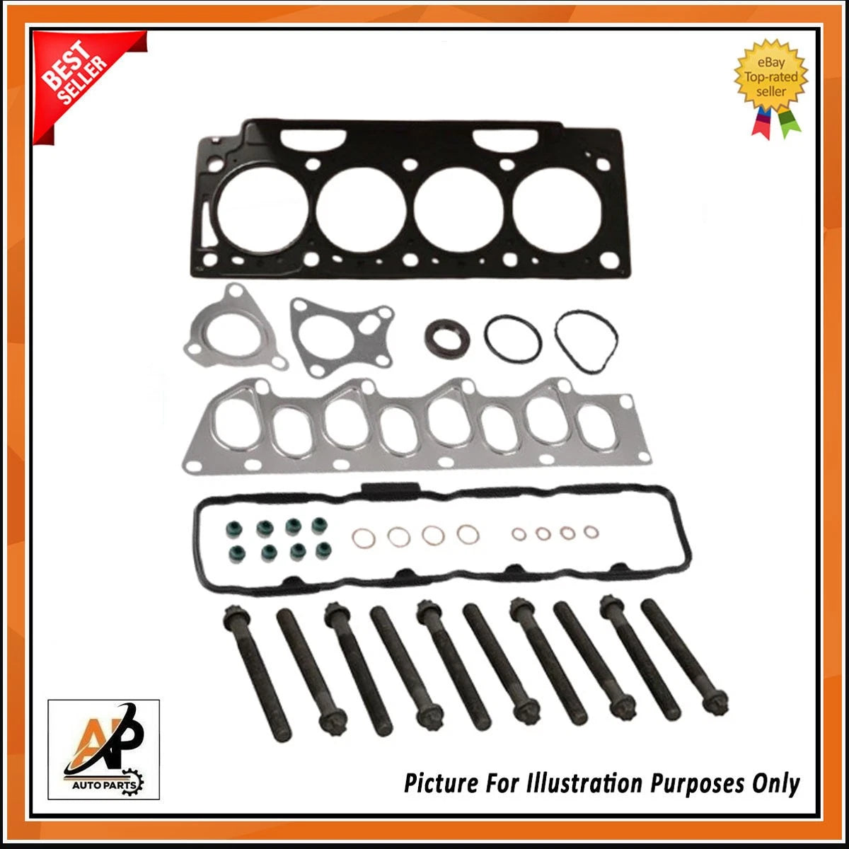 Cylinder Head Gasket Set with Bolts for Vauxhall Vivaro 1.9 (2006–2019)