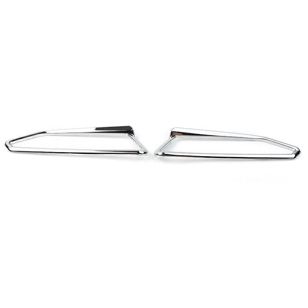 Motor Gloss Chrome Front Light Trim Accents for Honda Goldwing GL1800 (2018-2023)