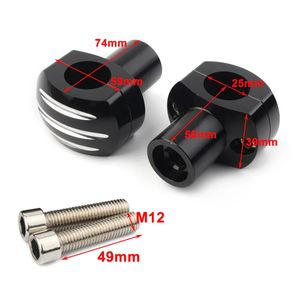 25mm Handlebar Adapter Risers Clamp for Harley Fatboy