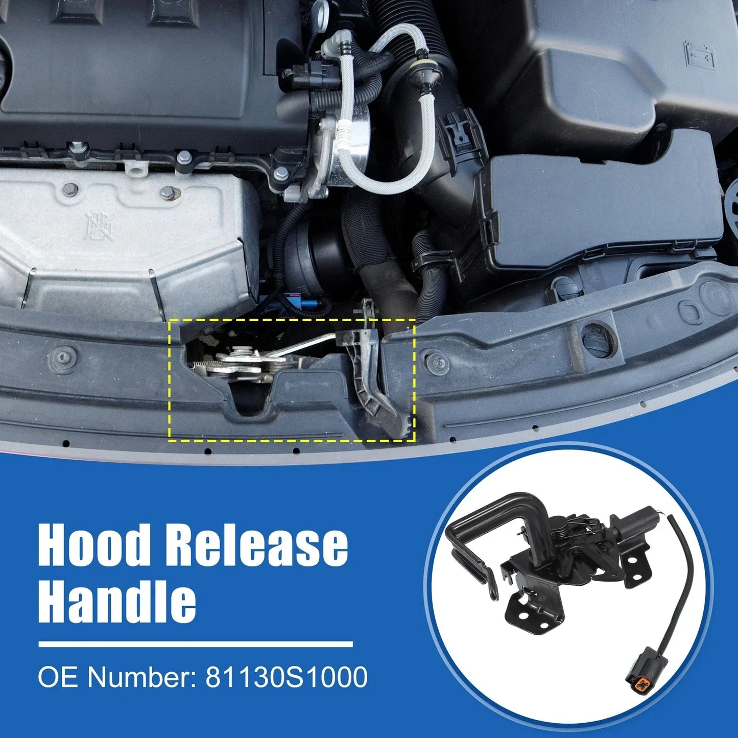 Hood Latch Assembly for Hyundai Santa FE (2019-2023)