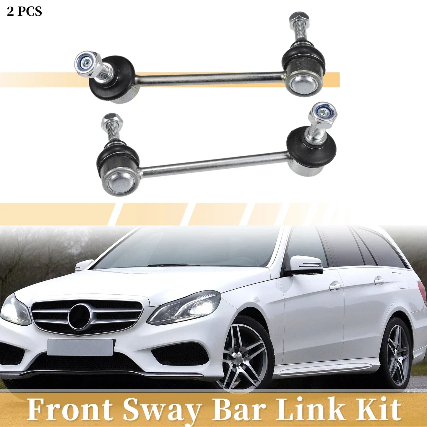 2 x Front Stabiliser Sway Bar Links for Mercedes-Benz 300SD (1992-1993)