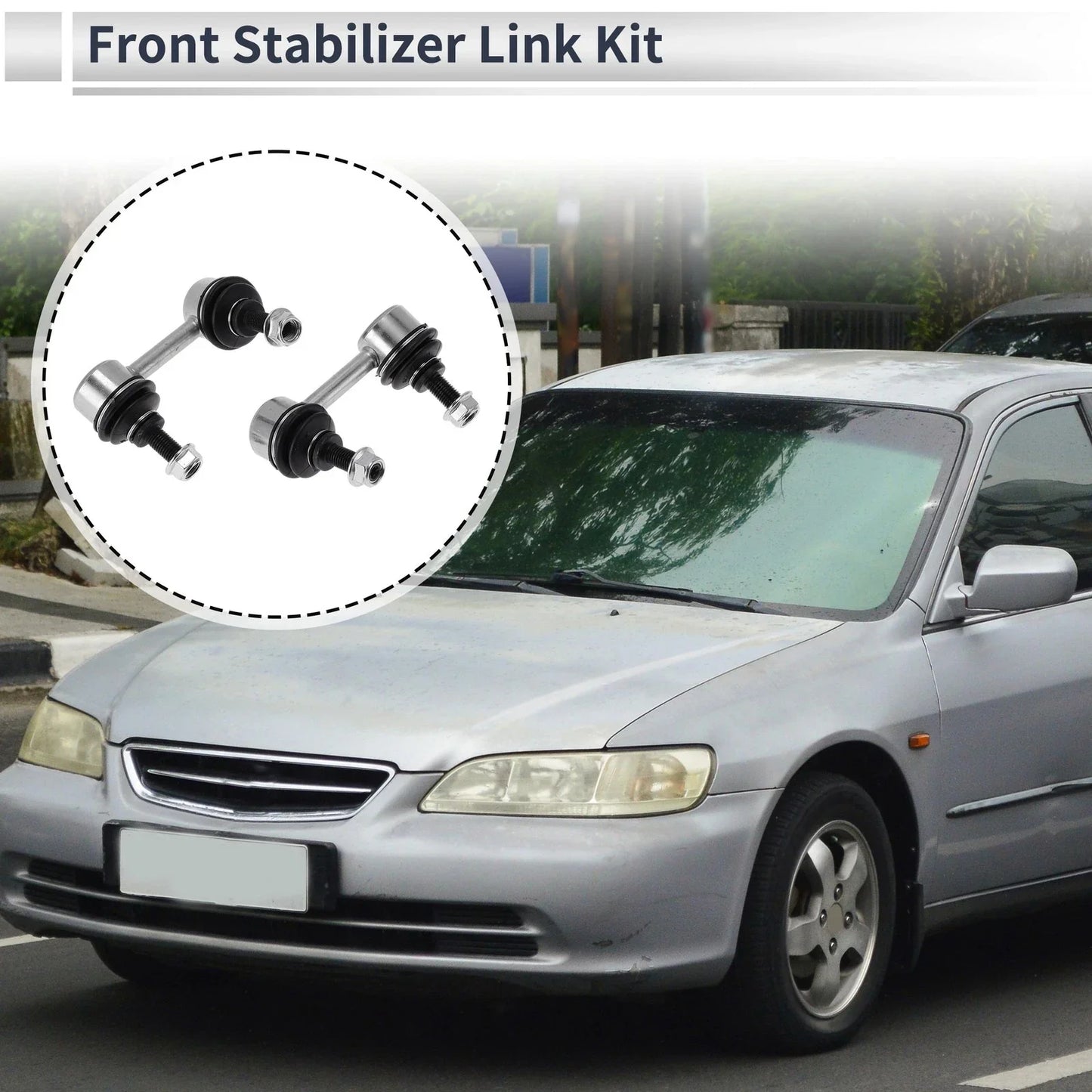 Front Stabilizer Bar Links for Acura CL (2001-2003) - 2 x Bushing Included
