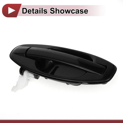 Exterior Door Handle for Hyundai Santa Fe Rear Left (2013-2018) Black