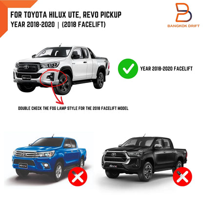 Tundra Style Front Grille Red Letter for Toyota Hilux UTE SR5 (2018-2020)