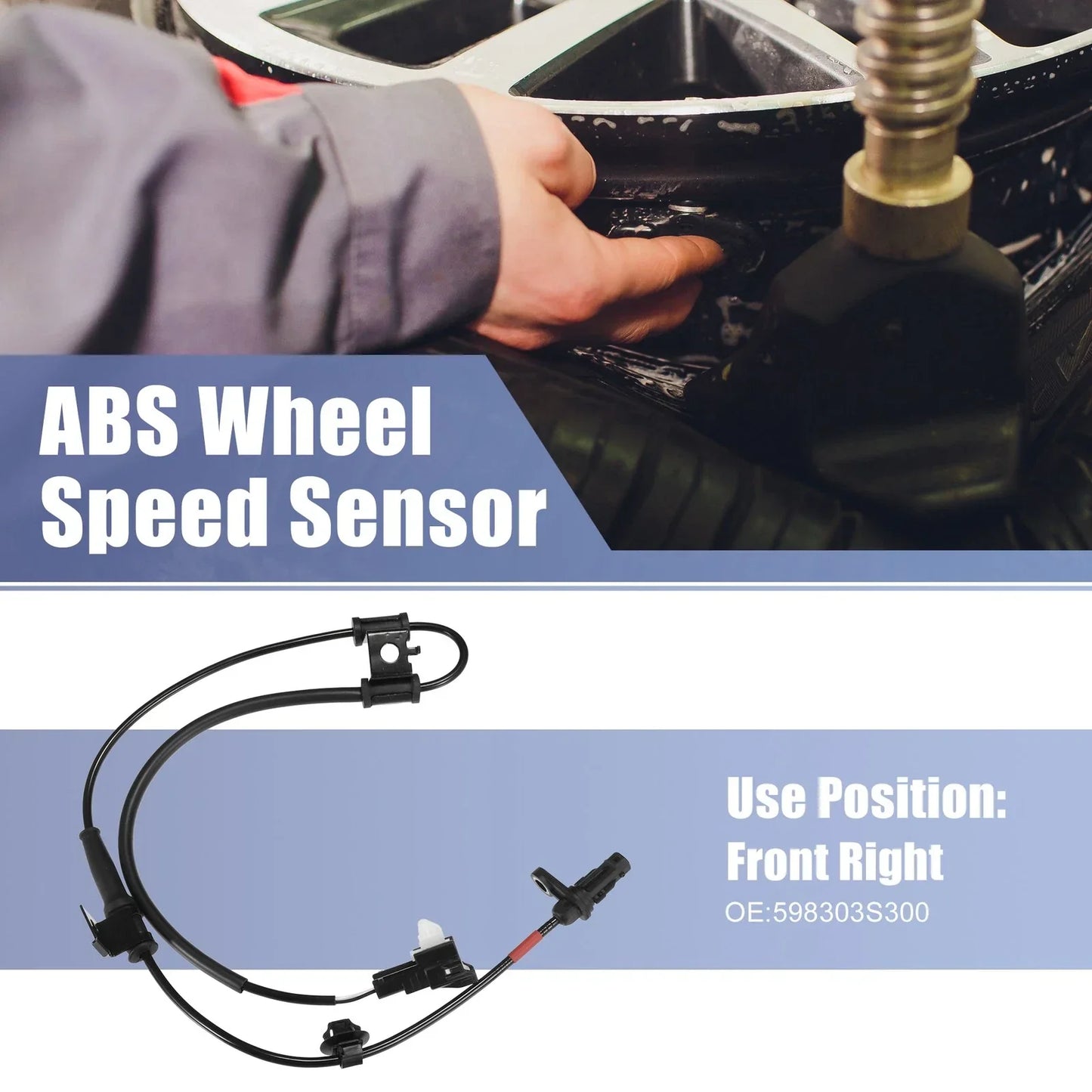 Front Right ABS Wheel Speed Sensor for Hyundai Sonata (2011-2014)
