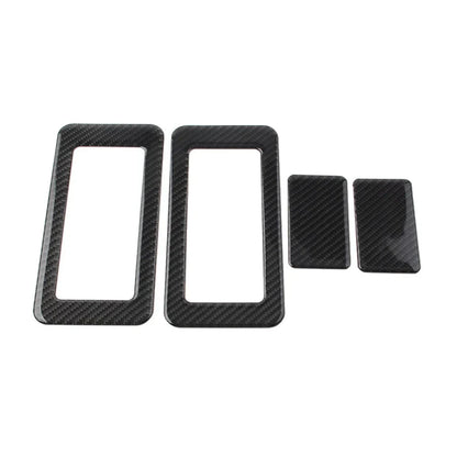 4 x Interior Rear Seat Switch Cover Trim for Jeep Wrangler JK (2011-2017)