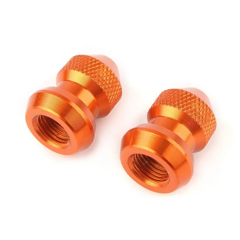 Orange Tire Valve Stems Dust Covers for Car Auto Wheel Accessories