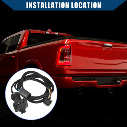 7-Pin Trailer Wiring Harness Connector for Chevy Dodge Ram